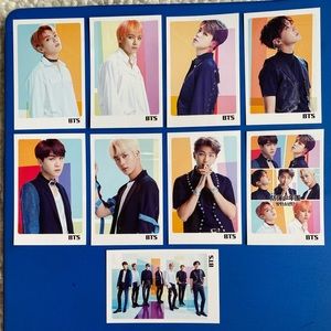 5/$15 Kpop BTS Set of 9 Photo Cards